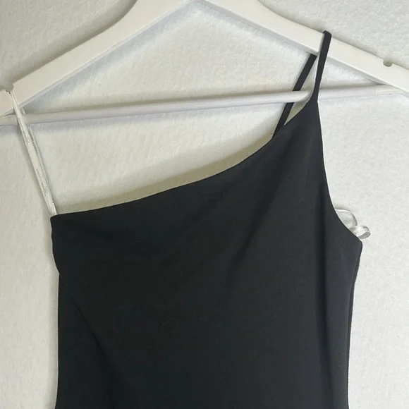 Lovers + Friends Keely Mini Dress Black XXS / 2XS One Shoulder Strap - Picture 6 of 7